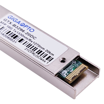LC DOM 10Gbps BIDI XFP ELR ऑप्टिकल ट्रांसीवर मॉड्यूल 1270nm / 1330nm 20km