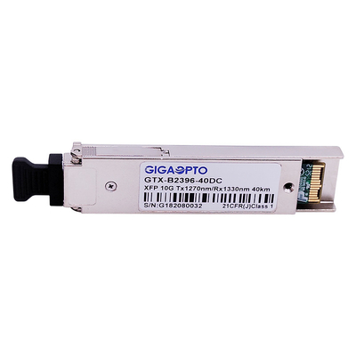 DOM 10Gbps XFP WDM फाइबर ट्रांसीवर मॉड्यूल 1270nm / 1330nm 40km