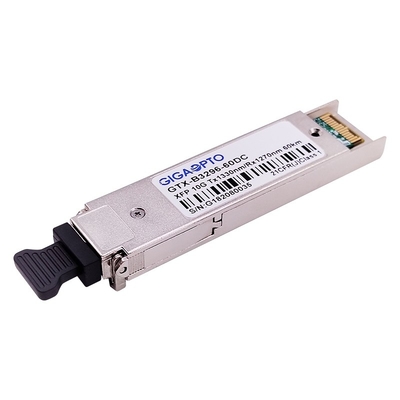 10Gbps XFP WDM ER60 ईथरनेट फाइबर ट्रांसीवर मॉड्यूल 1330nm / 1270nm 60km DOM