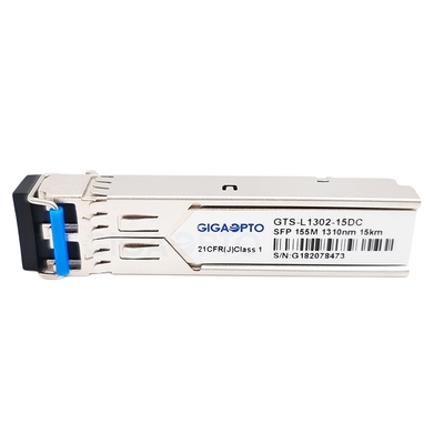 155Mbps SFP सिस्को MFELX1 संगत ऑप्टिकल ट्रान्सीवर मॉड्यूल 1310nm 15km