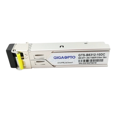 TX1550nm RX1310nm सिस्को 1000BASE-BX SFP ट्रांसीवर मॉड्यूल SMF GLC-BX-10D के लिए 10 किमी