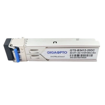 TX1310nm / RX1490nm Cisco Linksys MGBBX1 WDM ट्रांसीवर 1000BASE-BX SMF 20km