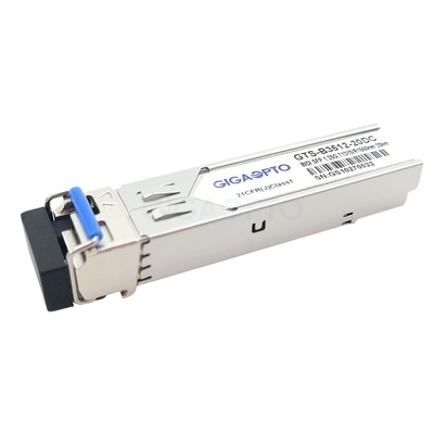 1000BASE-BX सिस्को GLC-BX-20U संगत SFP ट्रांसीवर मॉड्यूल TX1310nm RX1550nm 20km