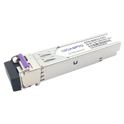 1000BASE-BX SFP 1490nm / 1550nm सिस्को BIDI ट्रांसीवर LC 120km SMF GLC-BX120-U के लिए