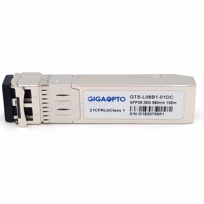 MMF सिस्को SFP-25G-SR-S के लिए 850nm SFP28 ऑप्टिकल ट्रांसीवर मॉड्यूल 100m