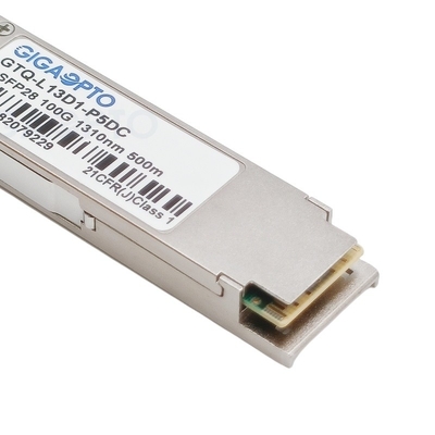 सिस्को QSFP-100G-DR-S के लिए सिंगल लैम्ब्डा QSFP28 ऑप्टिकल ट्रांसीवर मॉड्यूल 500m LC
