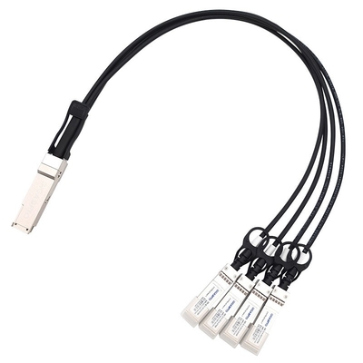 सिस्को QSFP-4SFP10G-CU के लिए 40G QSFP+ से 4 x 10G SFP+ ब्रेकआउट DAC