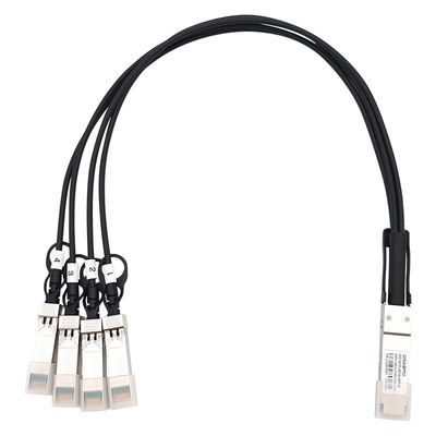 सिस्को QSFP-4SFP10G-CU के लिए 40G QSFP+ से 4 x 10G SFP+ ब्रेकआउट DAC