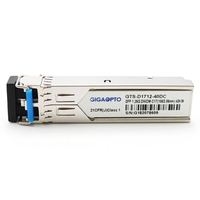 सिस्को DWDM-SFP-xxxx-40 के लिए 100GHz C17-C61 1000BASE-DWDM SFP 40km SMF
