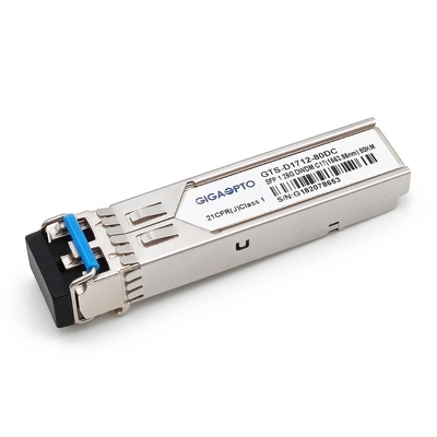 100GHz सिस्को DWDM-SFP संगत 1G DWDM SFP ZX ट्रांसीवर 80km