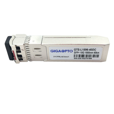 ईथरनेट और डेटा सेंटर के लिए 1550nm HPE X130 10G-ER SFP ट्रांसीवर JG234A 40km SMF