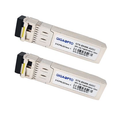 1330nm / 1270nm 10Gbps SFP+ सिस्को ट्रांसीवर मॉड्यूल SMF SFP-10G-BX20D के लिए