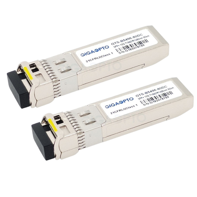 SMF SFP-10G-BX80D के लिए 10G BIDI ZR सिस्को संगत ट्रांसीवर