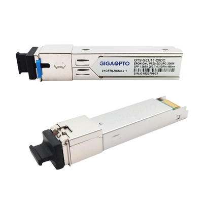 FTTX के लिए 1000BASE-PX20 ट्रांसीवर 20km SC मॉड्यूल EPON ONU SFP