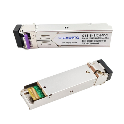 1000BASE-BX सिस्को SFP BiDi ट्रांसीवर TX1490nm / RX1310nm SMF 10km GLC-BX-D के लिए