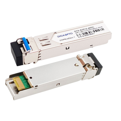 सिस्को GLC-BX40-U के लिए 1.25G TX1310nm RX1550nm BIDI SFP ट्रांसीवर 40km SMF LC DOM