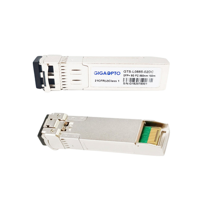 850nm सिस्को DS-SFP-FC8G-SW संगत 8GFC फाइबर ट्रांसीवर 150m MMF