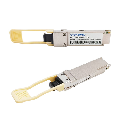 सिस्को QSFP-100G-SR4-I के लिए QSFP28 ऑप्टिकल ट्रांसीवर मॉड्यूल 850nm MMF 100m