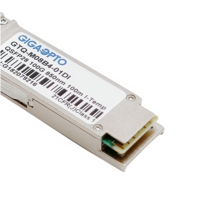 सिस्को QSFP-100G-SR4-I के लिए QSFP28 ऑप्टिकल ट्रांसीवर मॉड्यूल 850nm MMF 100m
