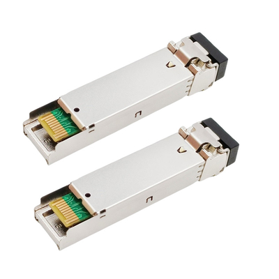 HP JD098B के लिए 1000BASE-BX SFP WDM ट्रांसीवर Tx1310nm Rx1490nm 10km SMF LC