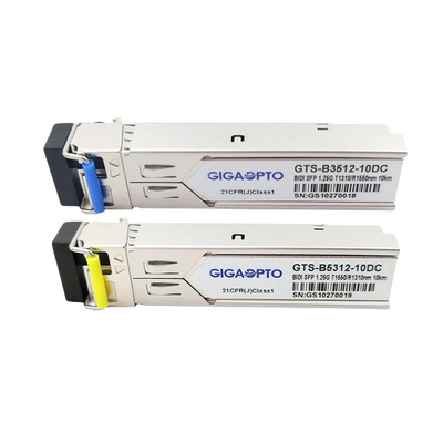 HP SFP-1G-BXD-10 के लिए 1000BASE WDM BIDI T1310nm R1550nm ट्रांसीवर 10 किमी मॉड्यूल