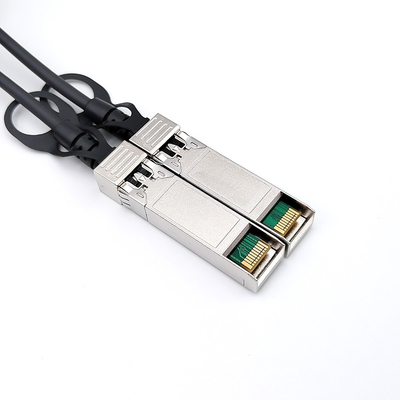 10Gbps 30AWG डायरेक्ट अटैच केबल उच्च गति डेटा ट्रांसफर के लिए काला रंग