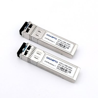 एकल मोड 10Gbps डेटा ट्रांसमिशन के लिए SFP मॉड्यूल