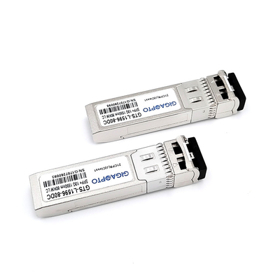 एलसी कनेक्टर 850nm/1310nm/1550nm तरंग दैर्ध्य के साथ SFP+ मॉड्यूल